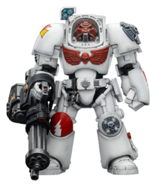 (Pre-order) Warhammer 40,000 Action Figure White Scars Terminator 3 with Power Fist and Assault Cannon 14 cm