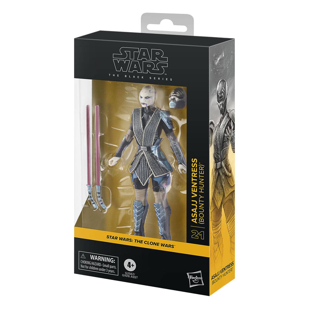 (Pre-order) Star Wars: The Clone Wars Black Series Action Figure Asajj Ventress (Bounty Hunter) 15 cm