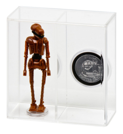 Loose Action Figure With Coin Display Case - Large 3 3/4"