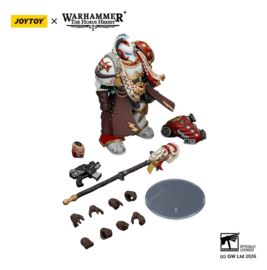 (Pre-order) Warhammer 40,000 Action Figure White Scars Stormseer Consulwith Force Staff and Bolt Pistol 12 cm