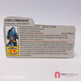 G.I. Joe File Card Cobra Commander