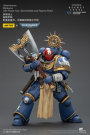 (Pre-order) Warhammer 40,000 Action Figure Ultramarines Metaurus with Power Axe, Stormshield and Plasma Pistol 13 cm
