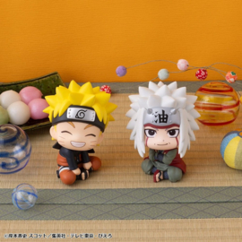(Pre-order) Naruto Shippuden Look Up PVC Figures 2-Pack Naruto Uzumaki Smile Ver. & Jiraiya 11 cm (with gift)
