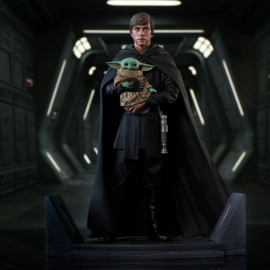 PRE-ORDER Star Wars: The Mandalorian Premier Collection 1/7 Luke Skywalker & Grogu 25 cm