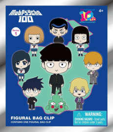 (Pre-order) Mob Psycho 100 3D PVC Bag Clips Series 1 Blind Bag Display (24)