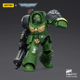 (Pre-order) Warhammer 40,000 Action Figure Salamanders Terminator 3 with Power Fist and Assault Cannon 14 cm
