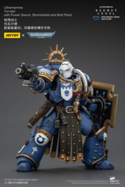 (Pre-order) Warhammer 40,000 Action Figure Ultramarines Torvald with Power Sword, Stormshield and Bolt Pistol 13 cm