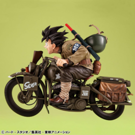 (Pre-order) Dragonball Z 05 Desktop Real McCoy PVC Diorama Son Goku & Bike 18 cm