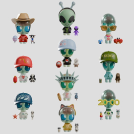 (Pre-order) Abducted Mini Figures S1 9 cm Blind Box Display (9)