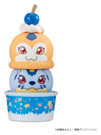 (Pre-order) Digimon Adventure Tsumichen Stack up & Change Minifigures 8 cm Blind Box Display (8) (Repeat)