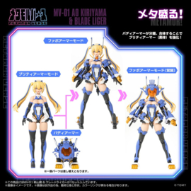 (Pre-order) Zoids Plastic Model Kit 1/10 MV-01 Ao Kiriyama & Blade Liger 17 cm