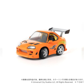 (Pre-order) Fast & Furious Q-Village Vehicle with mini-figure Toyota Supra JZA80 9 cm
