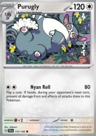 Pokémon TCG  - Purugly - Stellar Crown - 117/142 Reverse Holo