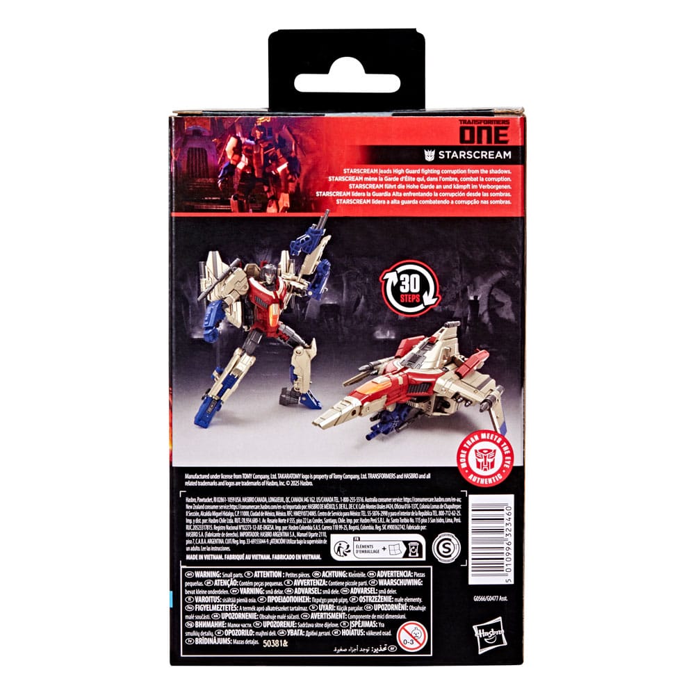 Transformers One Studio Series Deluxe Class Action Figure Starscream 11 cm