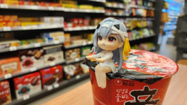 Goddess of Victory: Nikke Cup Noodle Holder PVC Statue Modernia 8 cm       