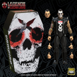 (Pre-order) Legends of Lucha Libre Fanaticos Action Figure Vampiro Coffin Box Resurrected 15 cm
