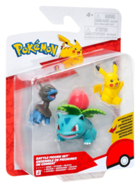 (Pre-order) PokÃ©mon Battle Figure Set Action Figures Pikachu, Deino & Ivysaur (3-Pack)
