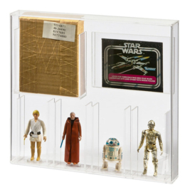 CUSTOM-ORDER Star Wars/ESB & ROTJ 4 Pack Mailer Acrylic Display Case