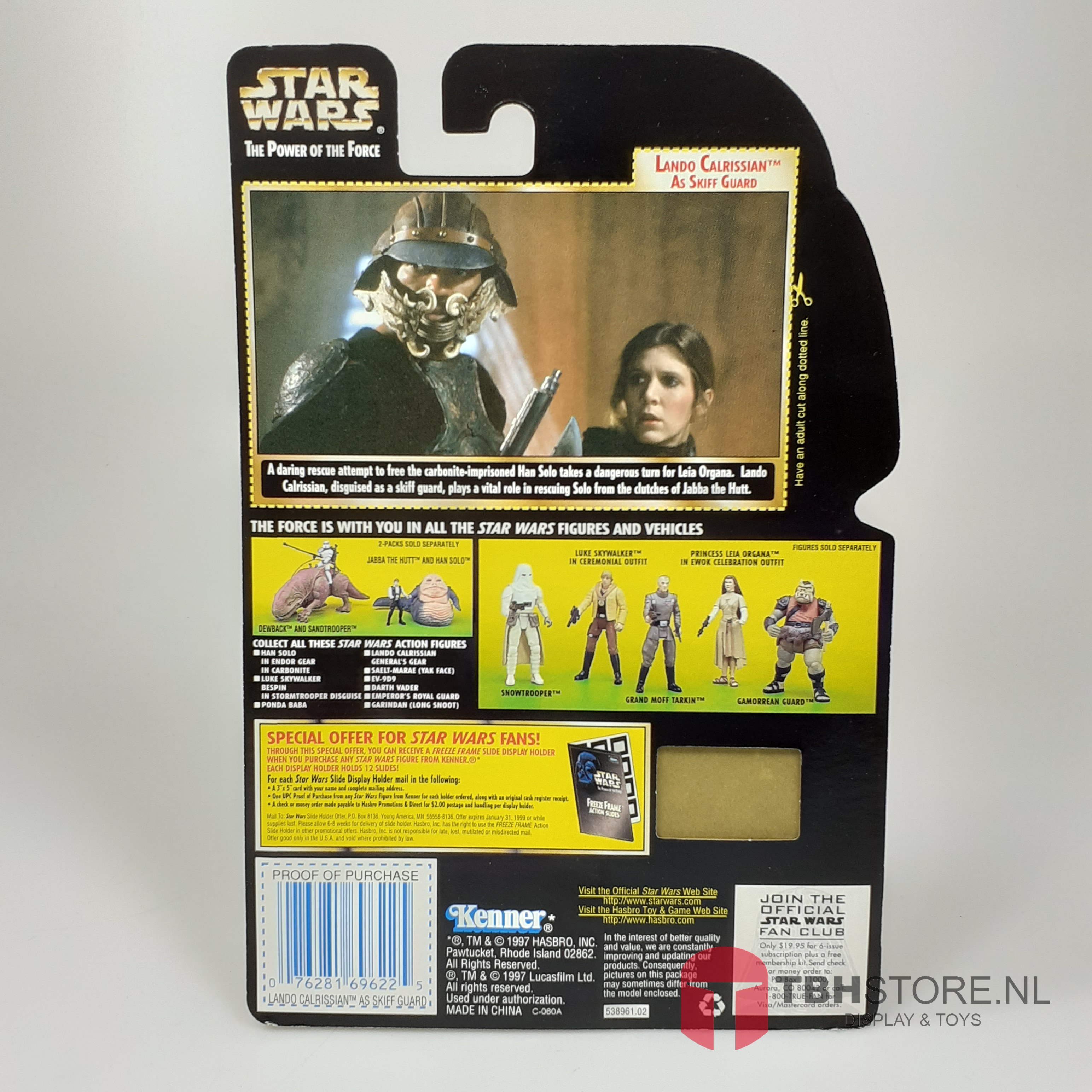 Star Wars - POTF2 Lando Calrissian as Skiff Guard (Freeze Frame)