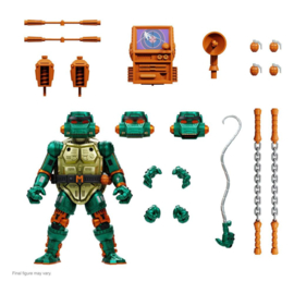 PRE-ORDER Teenage Mutant Ninja Turtles Ultimates Action Figure Warrior Metalhead Michelangelo