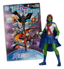 (Pre-order) DC Direct Page Punchers Action Figure Miss Martian (Teen Titans #41) (Red Platinum Edition) 17 cm