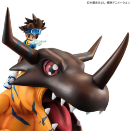 (Pre-order) Digimon Adventure Precious G.E.M. Series PVC Figure Greymon & Taichi Yagami 25 cm (Repeat)
