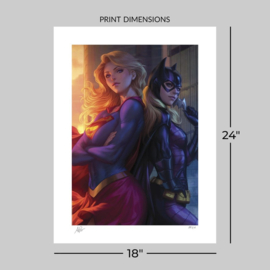 (Pre-order) DC Comics Fine Art Print Supergirl & Batgirl 61 x 46 cm - unframed