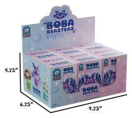 (Pre-order) Boba Beasteas Keychain 8 cm Blind Box Display (8)
