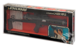 PRE-ORDER Star Wars Kenner/Palitoy 3 Position Laser Rifle MIB Acrylic Display Case