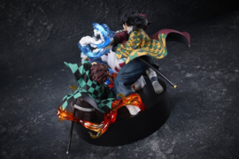 (Pre-order) Demon Slayer: Kimetsu no Yaiba PVC Figure Tanjiro Kamado & Giyu Tomioka & Akaza 13 cm