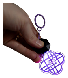 (Pre-order) KPop Demon Hunters Keychain with light Huntr/x