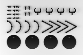 (Pre-order) The Simple Stand Mini Nendoroid More for Mini Figures & Models mini Black 4er-Pack 