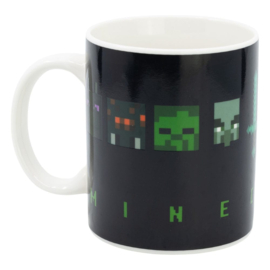 Minecraft Heat Change Mug Squared Pattern 325 ml     