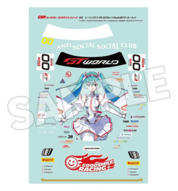 (Pre-order) Hatsune Miku GSR Character Customization Series 052 Sticker Set for GSR Cars 1/10 Racing Miku SPA 2025 Ver.
