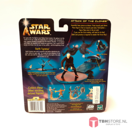 Star Wars Attack of the Clones Darth Tyranus with Force-Flipping Attack