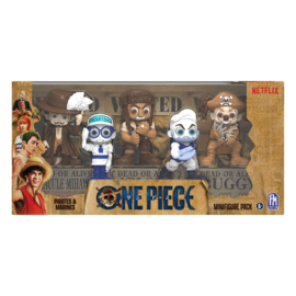 PRE-ORDER One Piece Mini figures Set Prates & Marines 6 cm