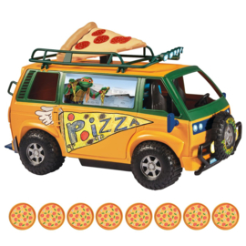 Teenage Mutant Ninja Turtles: Mutant Mayhem Movie PizzaFire Van with Pizza Throwing Vehicle