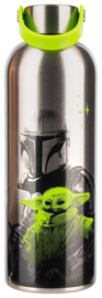 (Pre-order) The Mandalorian Metal Water Bottle Mandalorian & Grogu