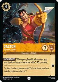 Lorcana TCG - Gaston - Superior Archer - Foil - Attack of the Vine - 15/207