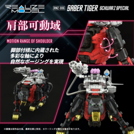 (Pre-order) Zoids Plastic Model Kit 1/100 RMZ-006 Saber Tiger Schwarz Special (Reproduction) 19 cm         