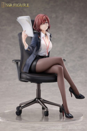 (Pre-order) The Idolmaster Shiny Colors x Mahjong Soul PVC Figure 1/7 Madoka Higuchi Effortless Work Ver. 21 cm