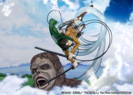 PRE-ORDER Attack on Titan PVC Statue 1/7 Levi vs Beast Titan Ver. 28 cm