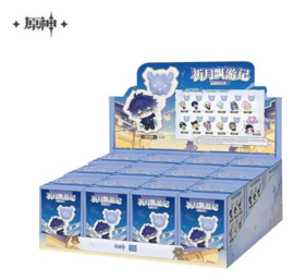 (Pre-order) Genshin Impact Hanging Keychains Moon-Prayer Journey Series Blind Box Display (12)