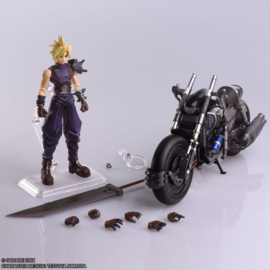 PRE-ORDER Final Fantasy VII Bring Arts Action Figure and vehicle Cloud Strife & Hardy-Daytona 15 cm