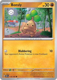 Pokémon TCG - Bonsly - Obsidian Flames - 110/197 Reverse Holo