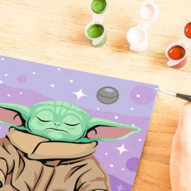 Star Wars: The Mandalorian CreArt Painting by Numbers Meditating Grogu