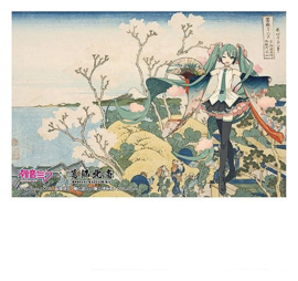 (Pre-order) Hatsune Miku x Katsushika Hokusai iXima Postcard The Great Wave off Kanagawa (10)