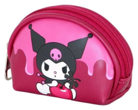 (Pre-order) Sanrio Casual Oval Coin Purse Kuromi Cherry