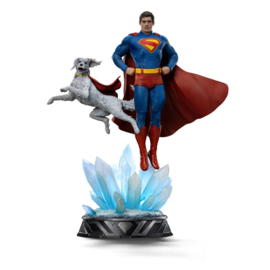 (Pre-order) Superman Legacy Art Scale Statue 1/10 Superman & Krypto 32 cm              