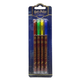 (Pre-order) Harry Potter Gel Pens 4-Pack Colourful Crest 